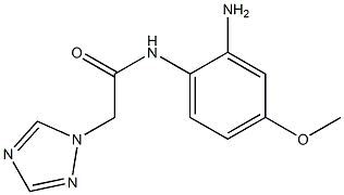 N-(2-amino-4-methoxyphenyl)-2-(1H-1,2,4-triazol-1-yl)acetamide Structure