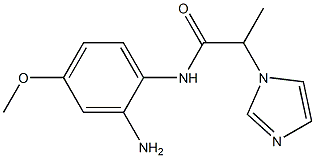 N-(2-amino-4-methoxyphenyl)-2-(1H-imidazol-1-yl)propanamide,,结构式