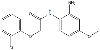 N-(2-amino-4-methoxyphenyl)-2-(2-chlorophenoxy)acetamide Structure