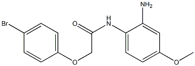 N-(2-amino-4-methoxyphenyl)-2-(4-bromophenoxy)acetamide 化学構造式