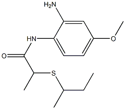 N-(2-amino-4-methoxyphenyl)-2-(butan-2-ylsulfanyl)propanamide Structure