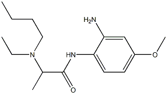 N-(2-amino-4-methoxyphenyl)-2-[butyl(ethyl)amino]propanamide 结构式