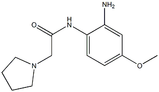 N-(2-amino-4-methoxyphenyl)-2-pyrrolidin-1-ylacetamide Struktur