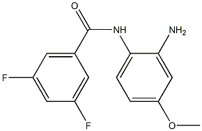 N-(2-amino-4-methoxyphenyl)-3,5-difluorobenzamide 化学構造式