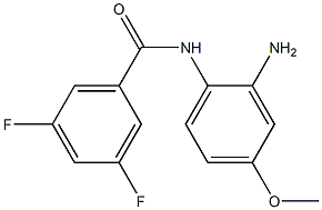 N-(2-amino-4-methoxyphenyl)-3,5-difluorobenzamide Struktur