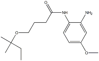 N-(2-amino-4-methoxyphenyl)-4-[(2-methylbutan-2-yl)oxy]butanamide 化学構造式