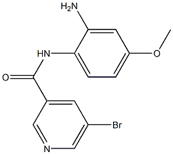 N-(2-amino-4-methoxyphenyl)-5-bromopyridine-3-carboxamide Structure