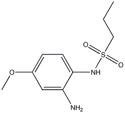 N-(2-amino-4-methoxyphenyl)propane-1-sulfonamide 化学構造式