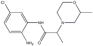 N-(2-amino-5-chlorophenyl)-2-(2-methylmorpholin-4-yl)propanamide 化学構造式
