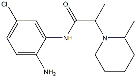 N-(2-amino-5-chlorophenyl)-2-(2-methylpiperidin-1-yl)propanamide 结构式