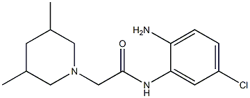 N-(2-amino-5-chlorophenyl)-2-(3,5-dimethylpiperidin-1-yl)acetamide 结构式