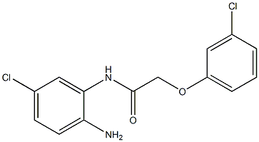 N-(2-amino-5-chlorophenyl)-2-(3-chlorophenoxy)acetamide 化学構造式