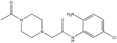 N-(2-amino-5-chlorophenyl)-2-(4-acetylpiperazin-1-yl)acetamide,,结构式