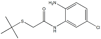 N-(2-amino-5-chlorophenyl)-2-(tert-butylsulfanyl)acetamide Structure
