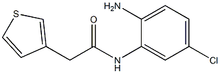 N-(2-amino-5-chlorophenyl)-2-(thiophen-3-yl)acetamide Struktur