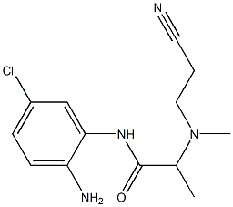 N-(2-amino-5-chlorophenyl)-2-[(2-cyanoethyl)(methyl)amino]propanamide Struktur