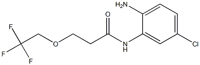 N-(2-amino-5-chlorophenyl)-3-(2,2,2-trifluoroethoxy)propanamide Struktur