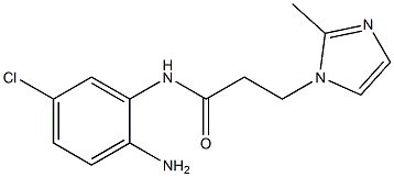 N-(2-amino-5-chlorophenyl)-3-(2-methyl-1H-imidazol-1-yl)propanamide Struktur
