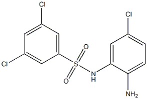 N-(2-amino-5-chlorophenyl)-3,5-dichlorobenzene-1-sulfonamide Struktur