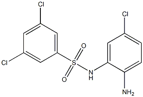 N-(2-amino-5-chlorophenyl)-3,5-dichlorobenzene-1-sulfonamide,,结构式