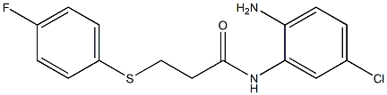 N-(2-amino-5-chlorophenyl)-3-[(4-fluorophenyl)sulfanyl]propanamide