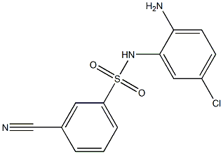 N-(2-amino-5-chlorophenyl)-3-cyanobenzene-1-sulfonamide 结构式