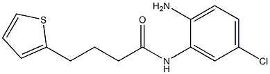 N-(2-amino-5-chlorophenyl)-4-(thiophen-2-yl)butanamide 化学構造式