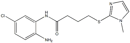 N-(2-amino-5-chlorophenyl)-4-[(1-methyl-1H-imidazol-2-yl)sulfanyl]butanamide