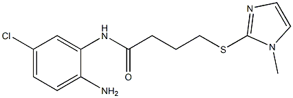 N-(2-amino-5-chlorophenyl)-4-[(1-methyl-1H-imidazol-2-yl)sulfanyl]butanamide Struktur