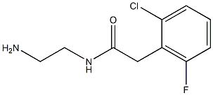 N-(2-aminoethyl)-2-(2-chloro-6-fluorophenyl)acetamide Structure