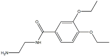 N-(2-aminoethyl)-3,4-diethoxybenzamide,,结构式