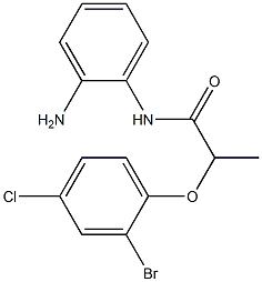 N-(2-aminophenyl)-2-(2-bromo-4-chlorophenoxy)propanamide Struktur