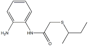 N-(2-aminophenyl)-2-(butan-2-ylsulfanyl)acetamide,,结构式