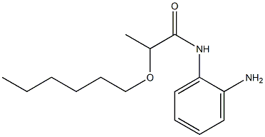 N-(2-aminophenyl)-2-(hexyloxy)propanamide Structure