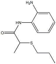 N-(2-aminophenyl)-2-(propylsulfanyl)propanamide 化学構造式