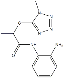 N-(2-aminophenyl)-2-[(1-methyl-1H-1,2,3,4-tetrazol-5-yl)sulfanyl]propanamide