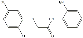 N-(2-aminophenyl)-2-[(2,5-dichlorophenyl)sulfanyl]acetamide 化学構造式