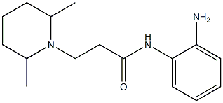 N-(2-aminophenyl)-3-(2,6-dimethylpiperidin-1-yl)propanamide Struktur