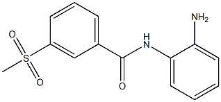 N-(2-aminophenyl)-3-(methylsulfonyl)benzamide,,结构式