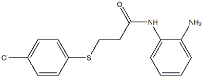 N-(2-aminophenyl)-3-[(4-chlorophenyl)sulfanyl]propanamide Struktur