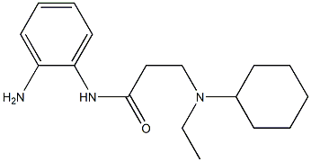 N-(2-aminophenyl)-3-[cyclohexyl(ethyl)amino]propanamide 结构式