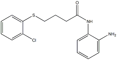 N-(2-aminophenyl)-4-[(2-chlorophenyl)sulfanyl]butanamide Struktur