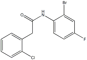 N-(2-bromo-4-fluorophenyl)-2-(2-chlorophenyl)acetamide Struktur