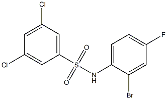 N-(2-bromo-4-fluorophenyl)-3,5-dichlorobenzene-1-sulfonamide