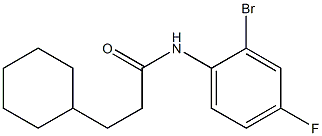 N-(2-bromo-4-fluorophenyl)-3-cyclohexylpropanamide