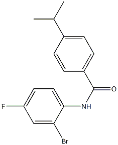 N-(2-bromo-4-fluorophenyl)-4-(propan-2-yl)benzamide Structure