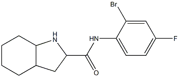 N-(2-bromo-4-fluorophenyl)-octahydro-1H-indole-2-carboxamide 化学構造式