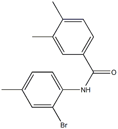 N-(2-bromo-4-methylphenyl)-3,4-dimethylbenzamide Structure