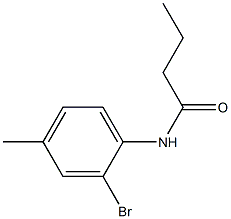 N-(2-bromo-4-methylphenyl)butanamide,,结构式