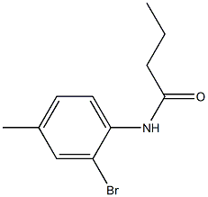 N-(2-bromo-4-methylphenyl)butanamide Structure